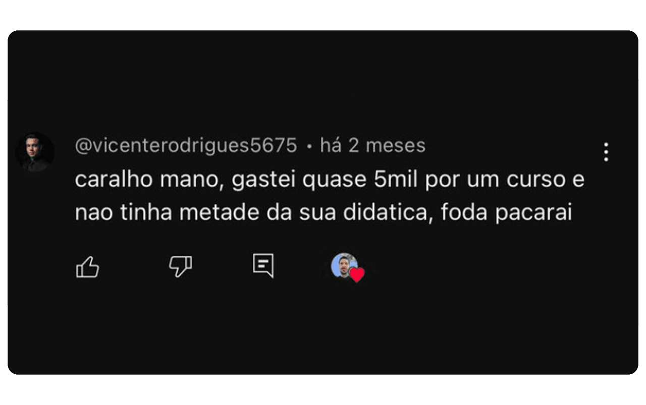 Comentário do Youtube