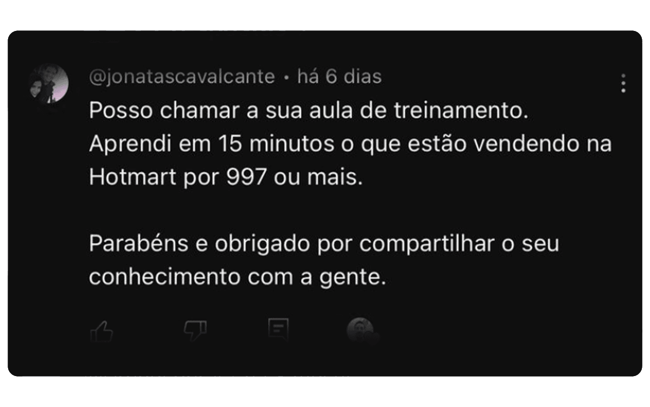 Comentário do Youtube